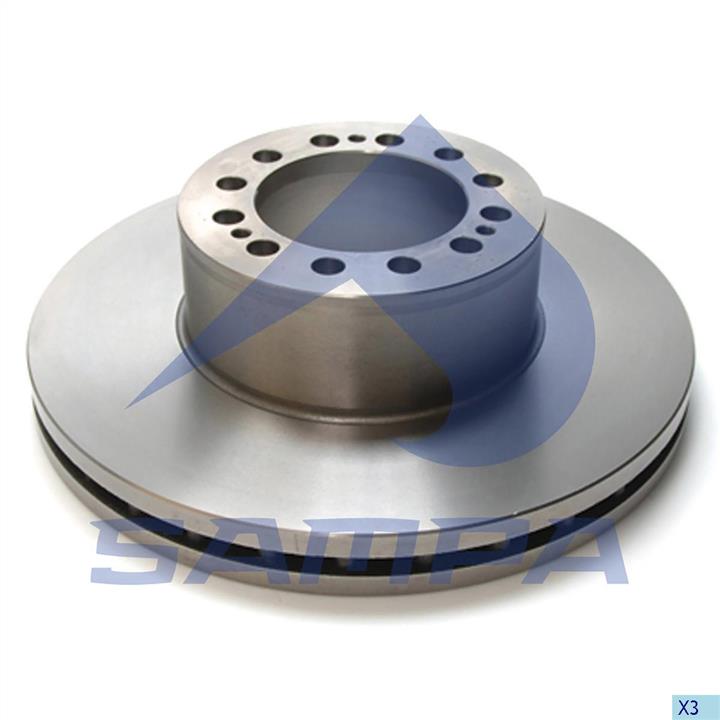 Sampa 021.041 Front brake disc ventilated 021041