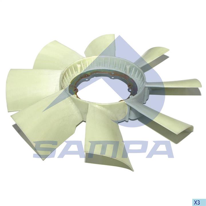 Sampa 041.409 Hub, engine cooling fan wheel 041409