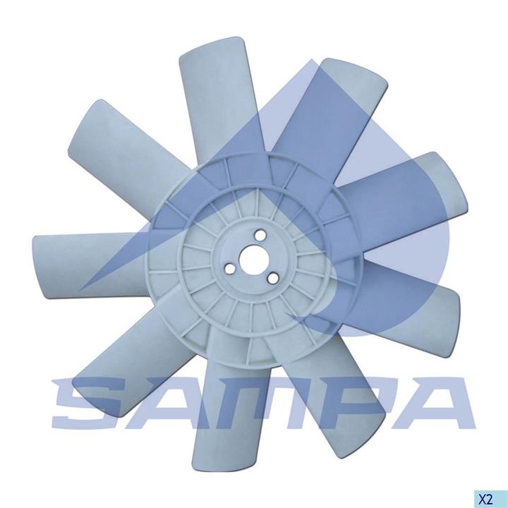 Sampa 061.005 Hub, engine cooling fan wheel 061005