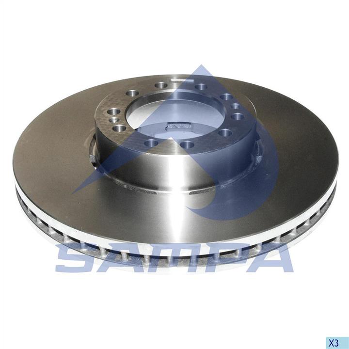 Sampa 079.038 Front brake disc ventilated 079038