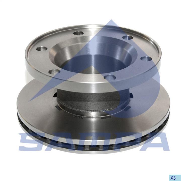 Sampa 079.043 Front brake disc ventilated 079043