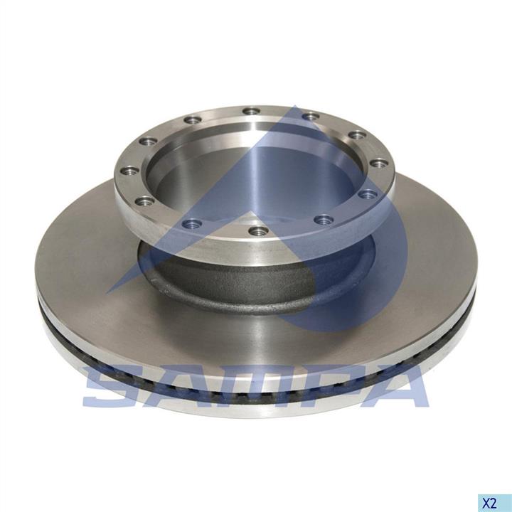 Sampa 060.316 Front brake disc ventilated 060316