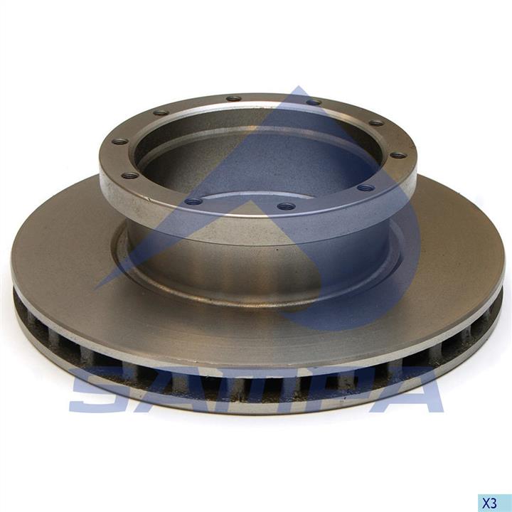 Sampa 100.431 Rear ventilated brake disc 100431