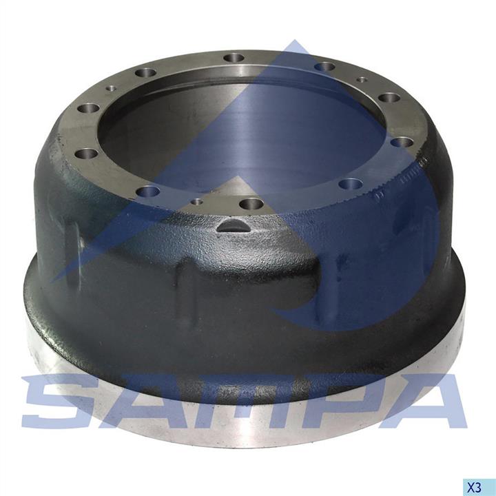 Sampa 100.455 Front brake drum 100455