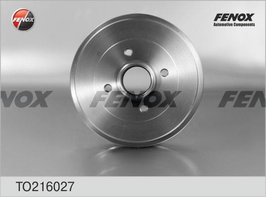 Fenox TO216027 Rear brake drum TO216027