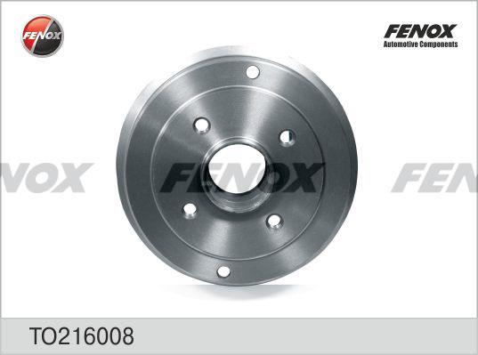 Fenox TO216008 Rear brake drum TO216008