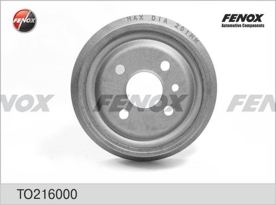 Fenox TO216000 Rear brake drum TO216000