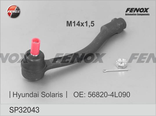 Fenox SP32043 Tie rod end right SP32043