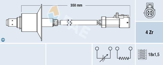 FAE 77577 Lambda sensor 77577