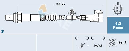 FAE 77576 Lambda sensor 77576