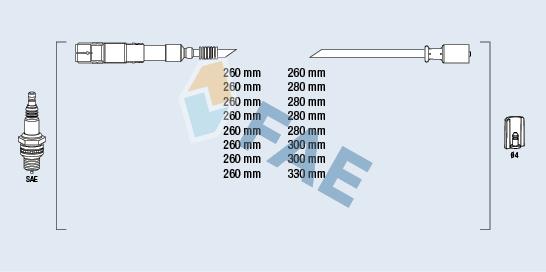 85054 FAE Ignition lead set