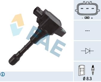 FAE 80372 Ignition coil 80372