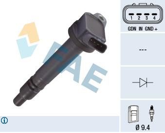 FAE 80368 Ignition coil 80368