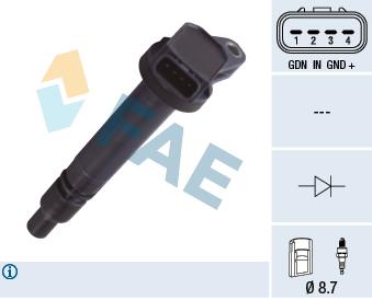 FAE 80367 Ignition coil 80367