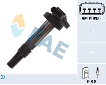 FAE 80361 Ignition coil 80361