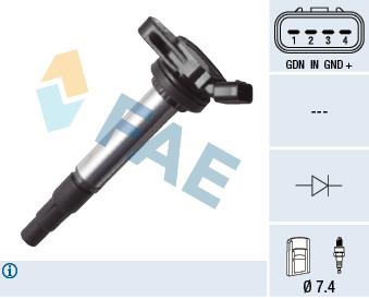 FAE 80337 Ignition coil 80337