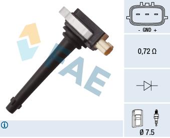 FAE 80330 Ignition coil 80330