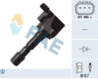 FAE 80290 Ignition coil 80290