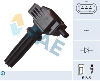 FAE 80255 Ignition coil 80255