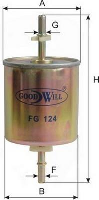 Goodwill FG 124 Fuel filter FG124