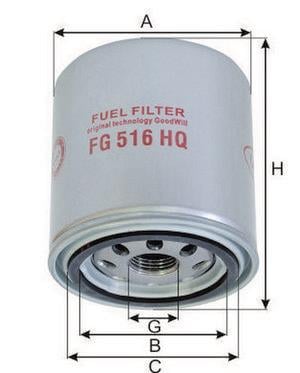 Goodwill FG 516 HQ Fuel filter FG516HQ