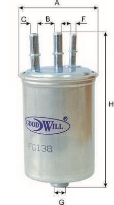 Goodwill FG 138 Fuel filter FG138