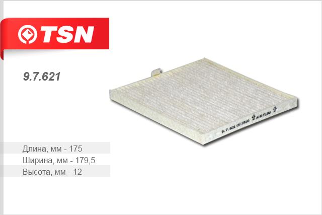 TSN 9.7.621 Filter, interior air 97621