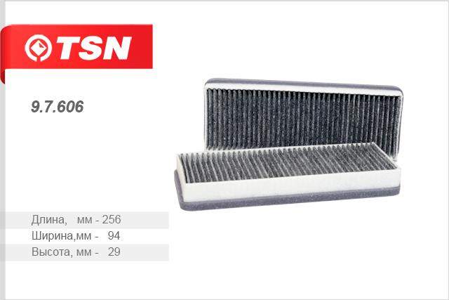 TSN 9.7.606 Activated Carbon Cabin Filter 97606