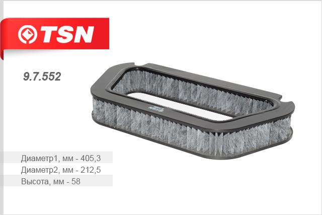 TSN 9.7.552 Activated Carbon Cabin Filter 97552