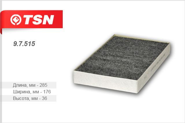 TSN 9.7.515 Activated Carbon Cabin Filter 97515