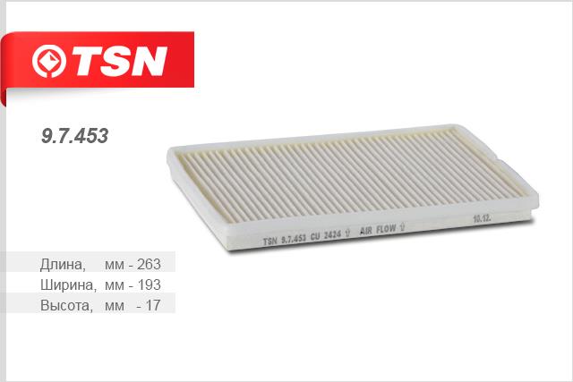 TSN 9.7.453 Filter, interior air 97453