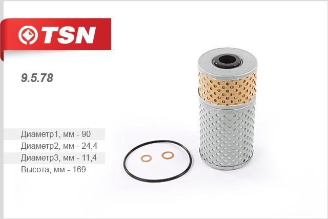TSN 9.5.78 Oil Filter 9578