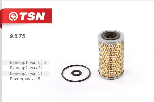 TSN 9.5.75 Oil Filter 9575