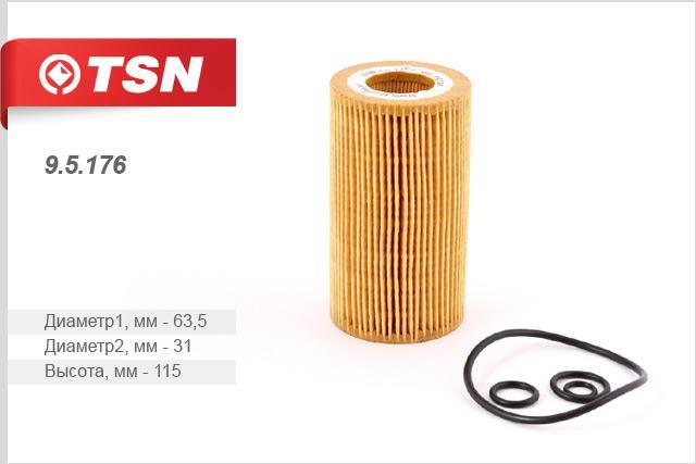 TSN 9.5.176 Oil Filter 95176