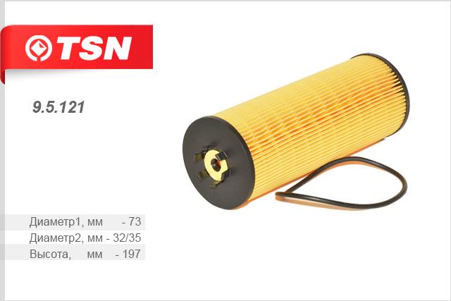 TSN 9.5.121 Oil Filter 95121