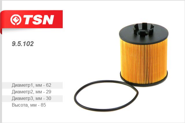 TSN 9.5.102 Oil Filter 95102