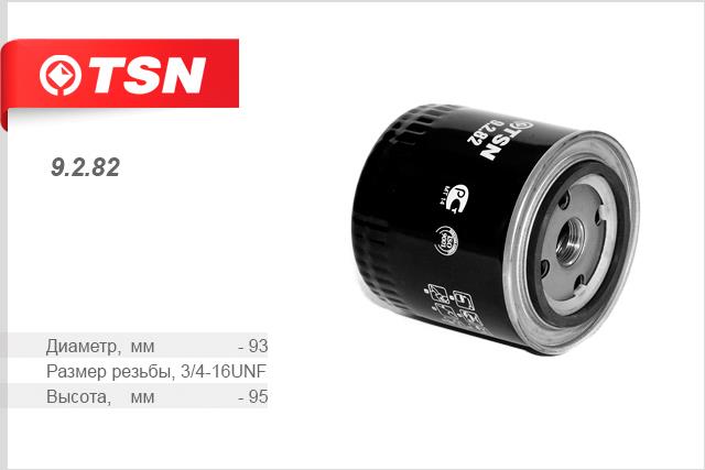 TSN 9.2.82 Oil Filter 9282