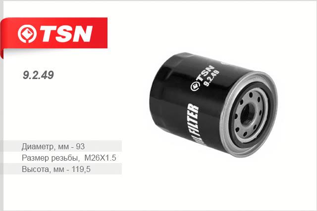 TSN 9.2.49 Oil Filter 9249