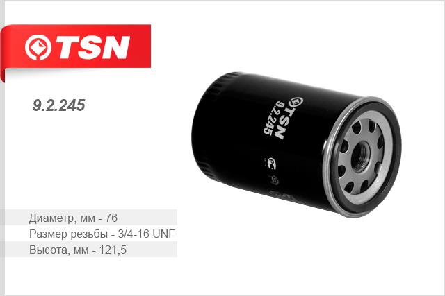 TSN 9.2.245 Oil Filter 92245