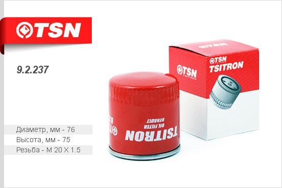 TSN 9.2.237 Oil Filter 92237