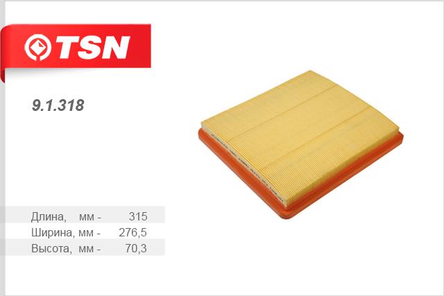 TSN 9.1.318 Air filter 91318
