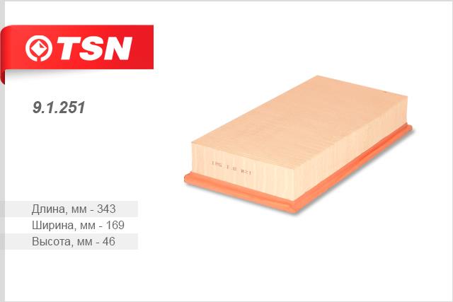 TSN 9.1.251 Air filter 91251