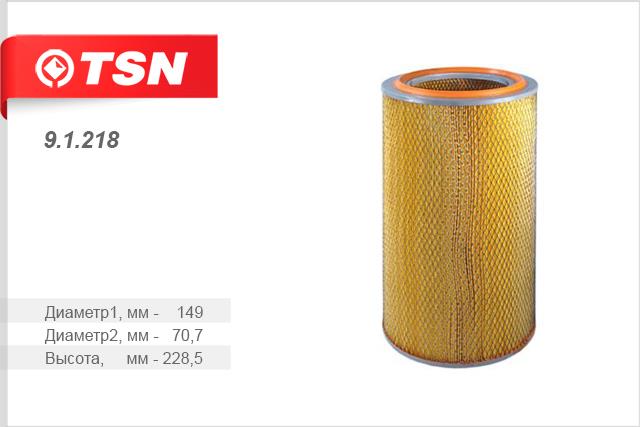 TSN 9.1.218 Air filter 91218