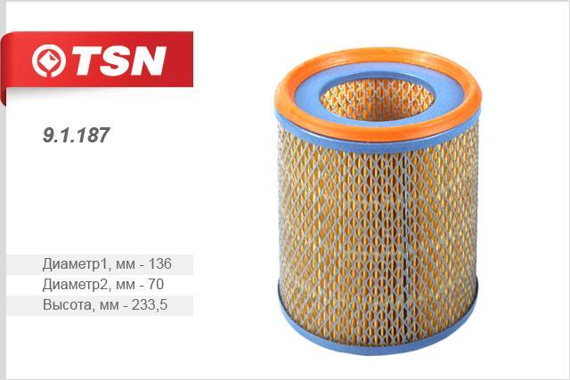TSN 9.1.187 Air filter 91187