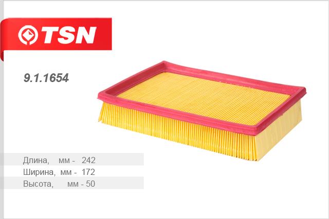 TSN 9.1.1654 Air filter 911654
