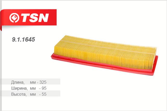 TSN 9.1.1645 Air filter 911645