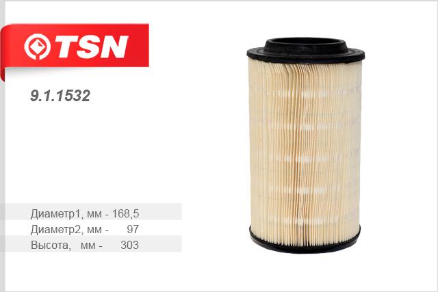 TSN 9.1.1532 Air filter 911532