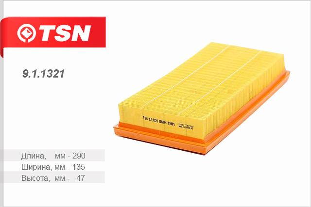 TSN 9.1.1321 Air filter 911321