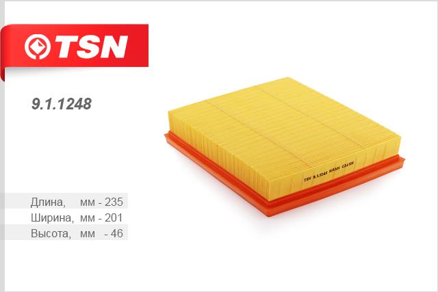 TSN 9.1.1248 Air filter 911248