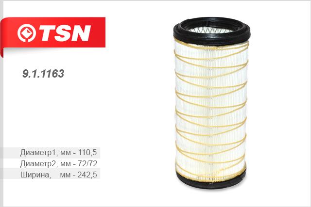 TSN 9.1.1163 Air filter 911163